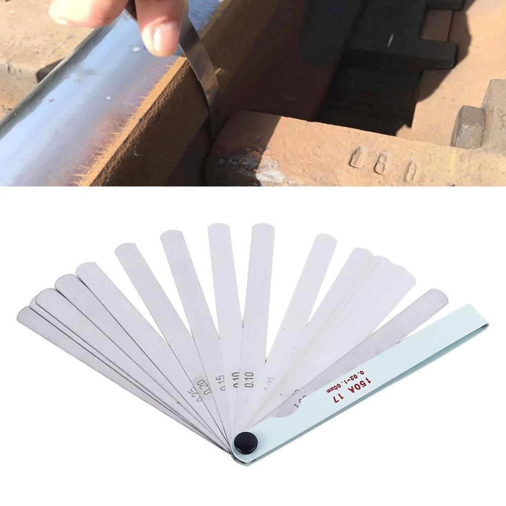 17 Blades Feeler Gauge Stainless Steel Precision Measuring Tool Industrial Clearance Inspection