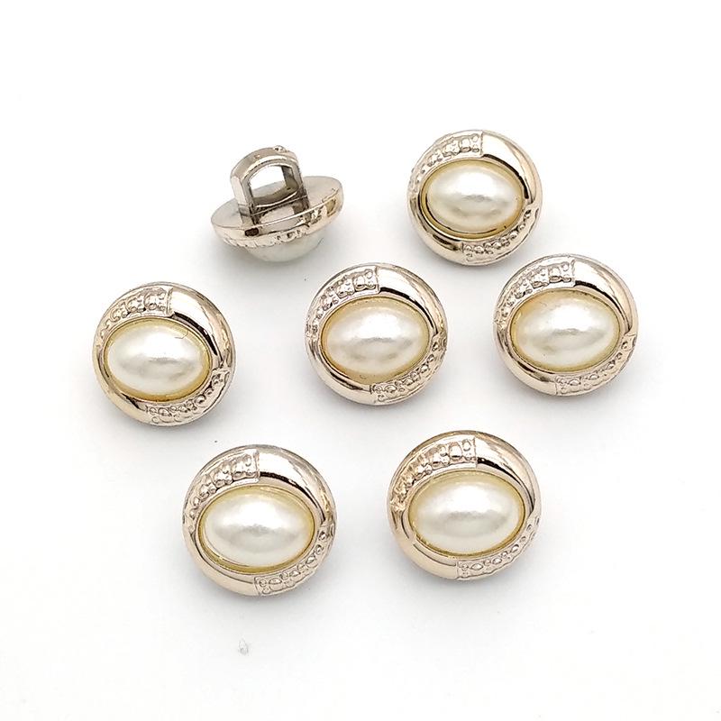 Женские ароматные круглые жемчужные декоративные пуговицы - пластиковые пуговицы для рубашки, пришитые вручную