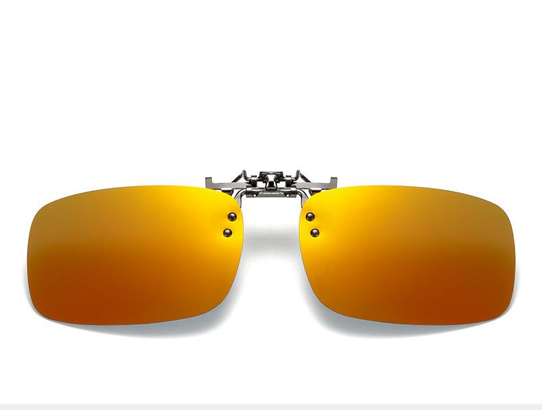 Солнцезащитные очки с металлической перевернутой оправой, сверхлегкие, специально для водителей, для рыбалки, квадратные поляризованные солнцезащитные очки с клипсой