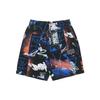 Li Ning Badfive Sports Basketball Series Theme All Over Print Loose Knit Shorts Men Shorts Colorful-Camouflace AKSR155-3