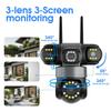 YOOSEE Ai APP Камера Уличная Водонепроницаемая HD 6MP WIFI IP CCTV Ночное Видение Двусторонняя Связь Умная Камера PIR Мобильное Отслеживание Трехлинзовая Камера