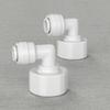Подходит для трубки OD 1/4" 3/8" Угольник 90 градусов POM Быстроразъемный фитинг-соединитель Для аквариума Системы обратного осмоса Фильтра для воды RO