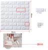 WANWEI 3D Wallpaper Brick Soundproof Sheet Waterproof Wallpaper Heat Insulation Self Adhesive DIY Cushion Sticker Sheet 3D Wall Wallpaper Removable