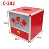 Portable Red Translucent Ballot/Lottery Box