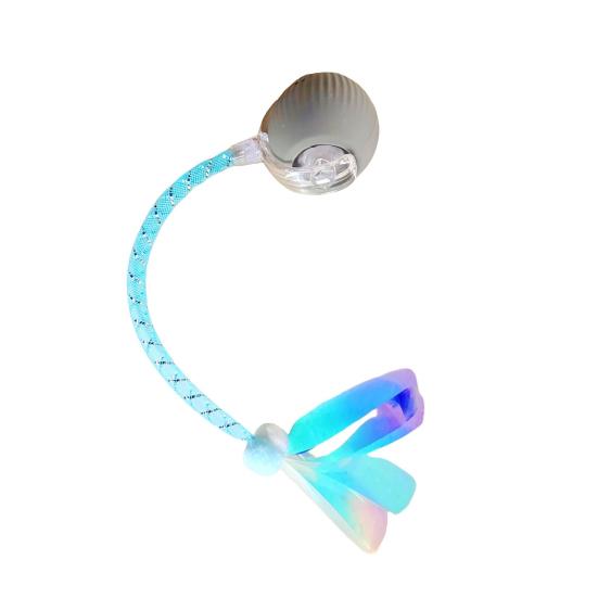 Интерактивная игрушка-шар, автоматическая самодвижущаяся игрушка-мяч для кошек с хвостом стрекозы