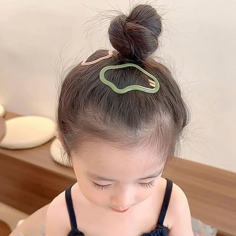 2025 High-End Цветная заколка для волос Cloud: Милая детская челка с заколкой и головной убор для девочек