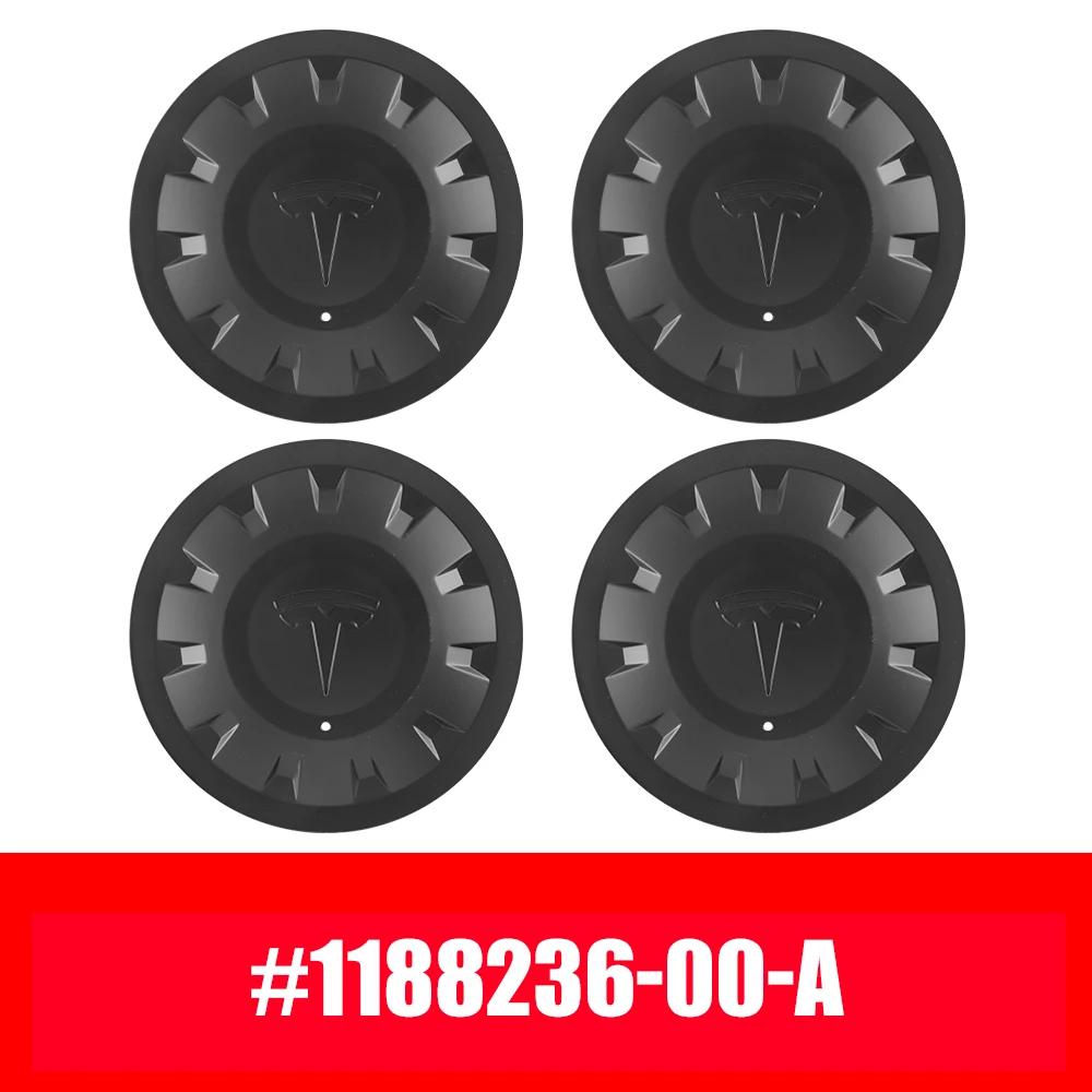 4pcs 21 Inch Original Car Wheel Center Hub Caps Badge Rim Hub Dustproof Cover Emblem For Tesla Model Y OEM 1188236-00-A