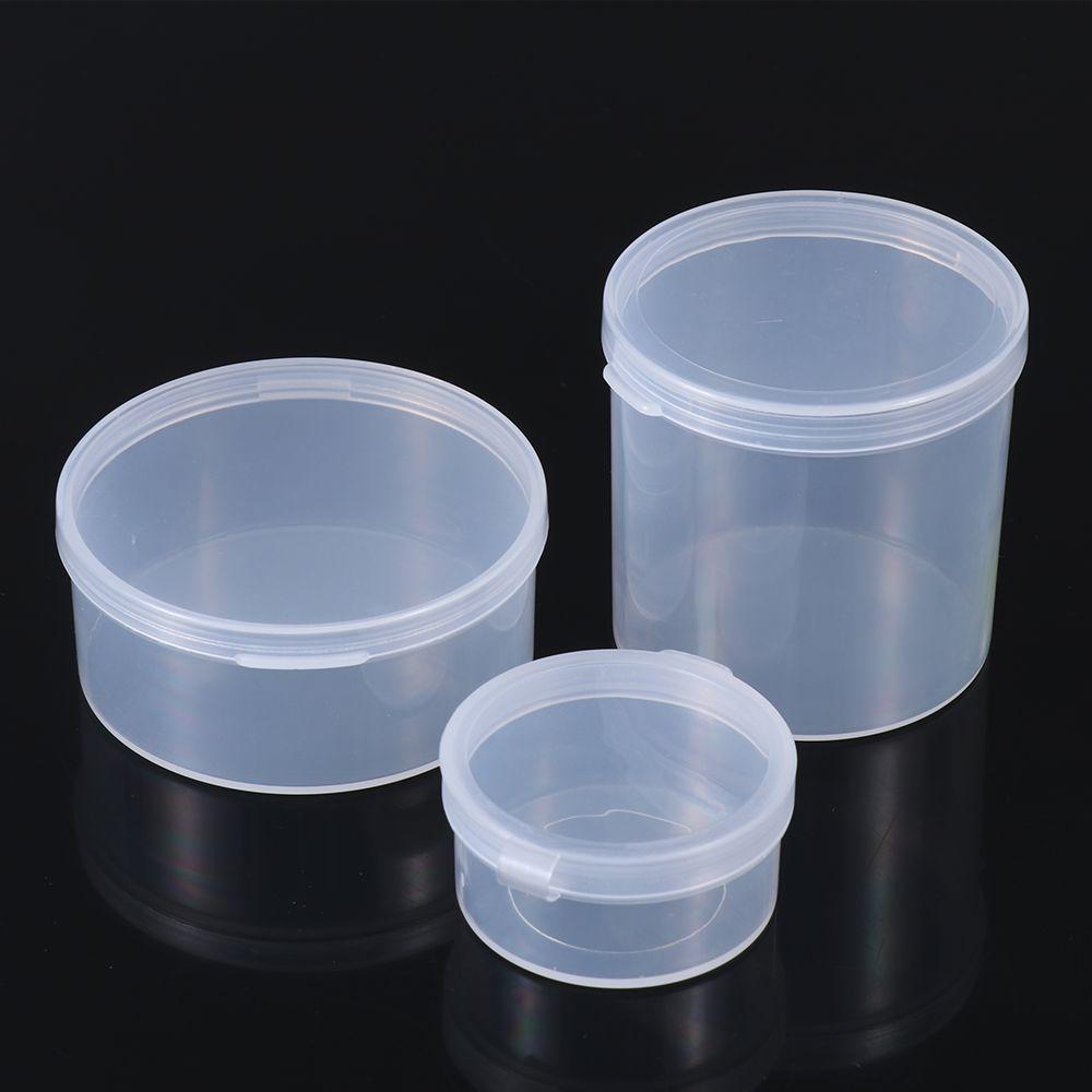 Round Hardware Case Jewelry Organizer Case Small Storage Box Pill Chip Box Beads Container