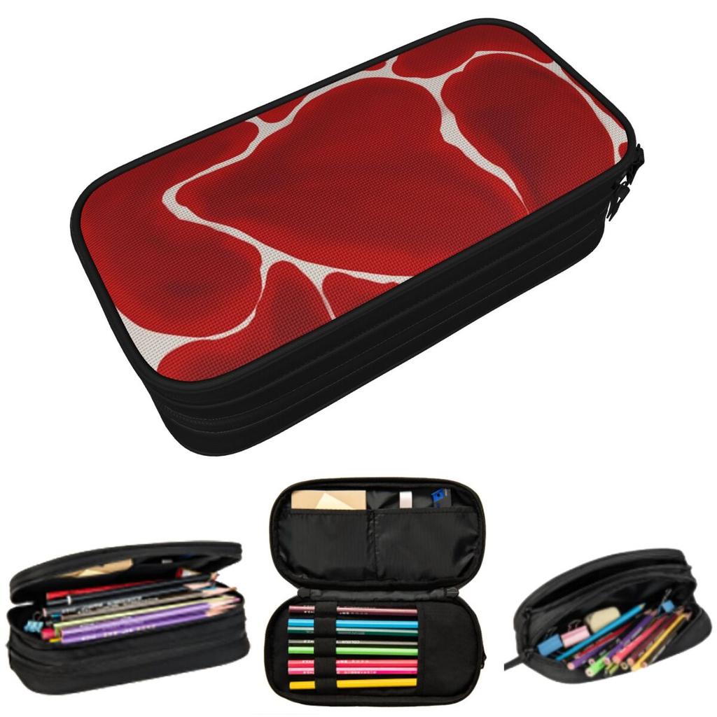 Meat Texture Designed Pencil Case for Boys Girls Gifts Pen Box Pencil Bag Stationery Supplies Pen Holder Bag