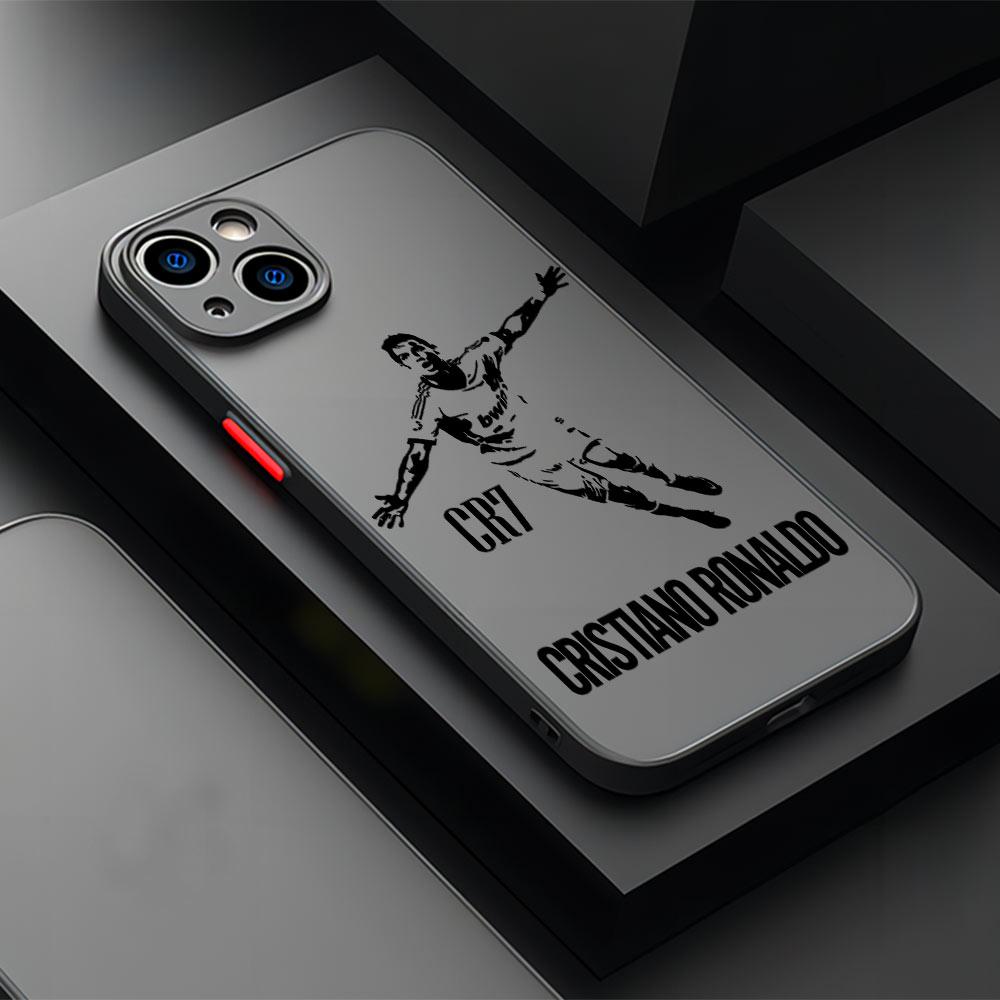 Известные футболисты C-CR7 Чехол для телефона для iPhone 17 16e 16 15 14 13 12 11 Mini Pro Air Max X XR XSMax Plus Матовый Прозрачный Чехол