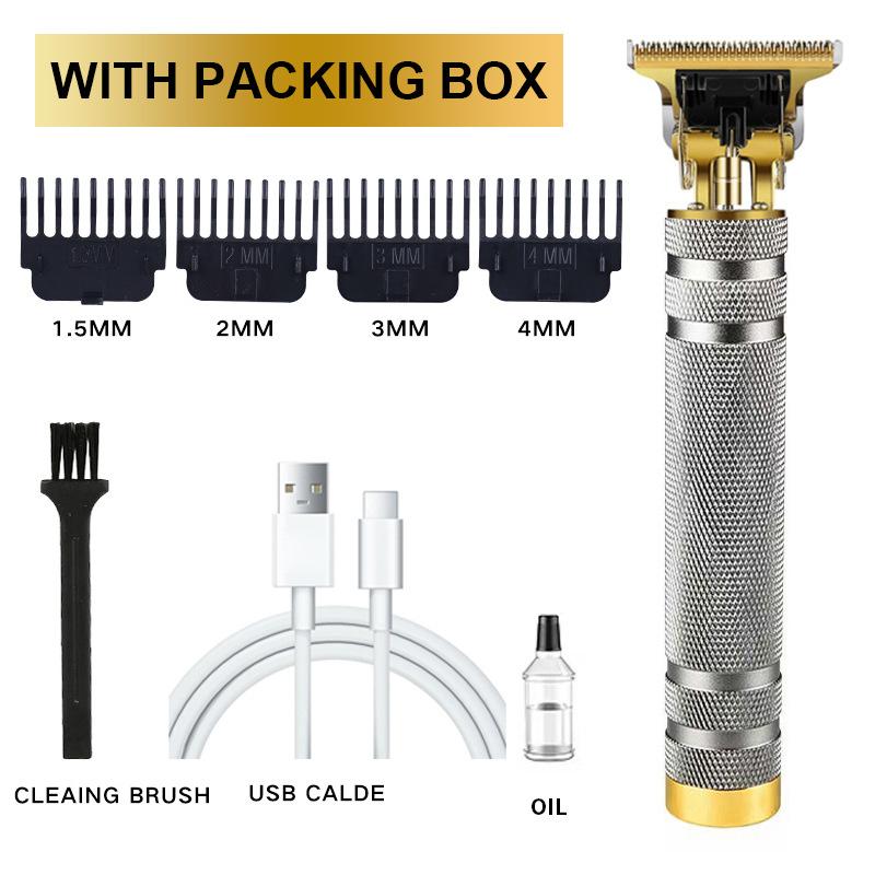 Rechargeable Vintage T9 Cordless Hair Cutting Machine Electric Shaver For Man Hair Clipper Barber Trimmer Beard Razors