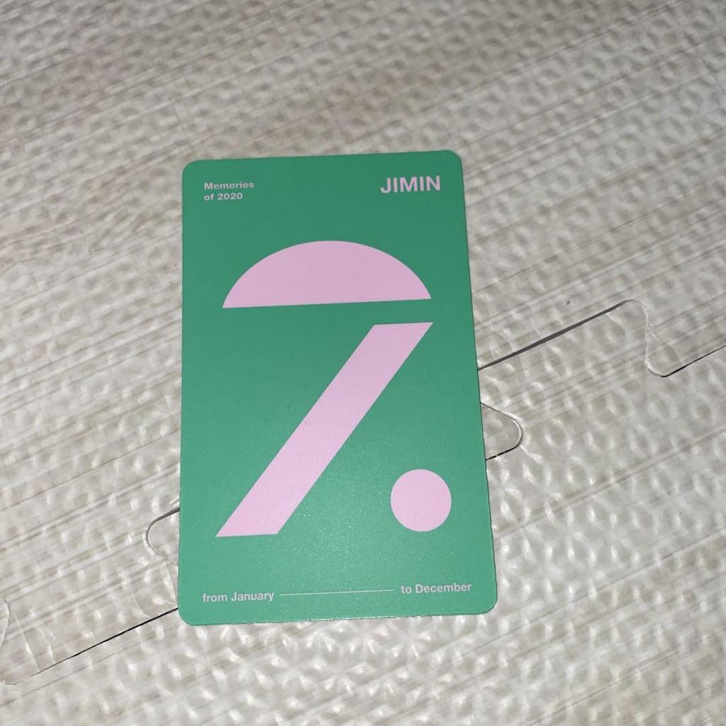 [ИСПОЛЬЗОВАННЫЙ] Официальный DVD BTS Jimin JIMIN Trading Card Memories 2020