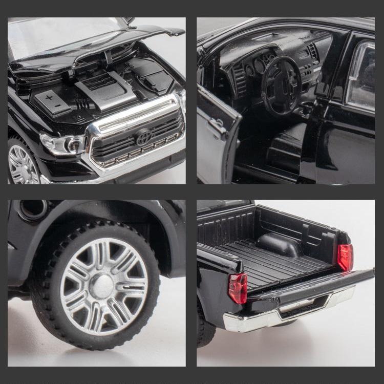 Toyota Tundra Пикап Моделирование Литые и игрушечные транспортные средства Звуки и Свет Инерционный Автомобиль 1:32 модели из сплава в подарок на день рождения