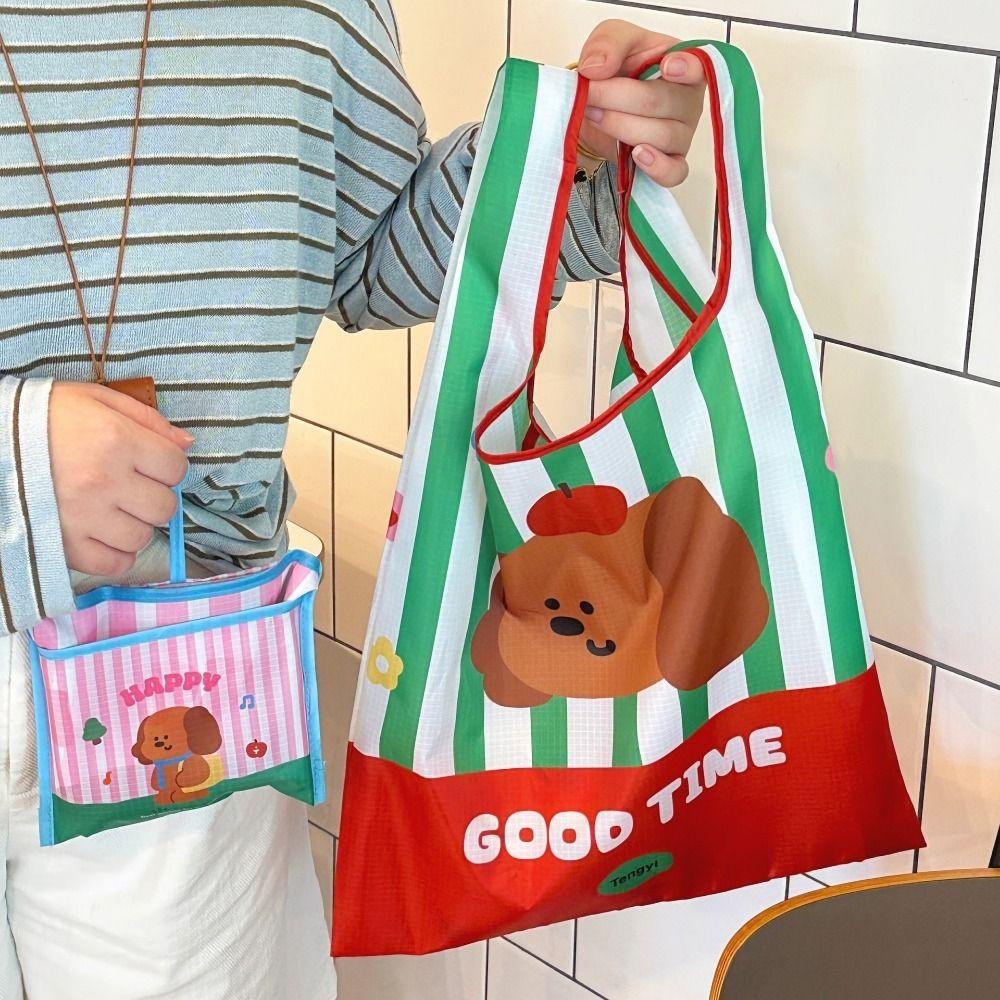 Waterproof Folding Storage Bag Eco-Friendly Handheld Bag Portable Vegetable Storage Bag Storage
