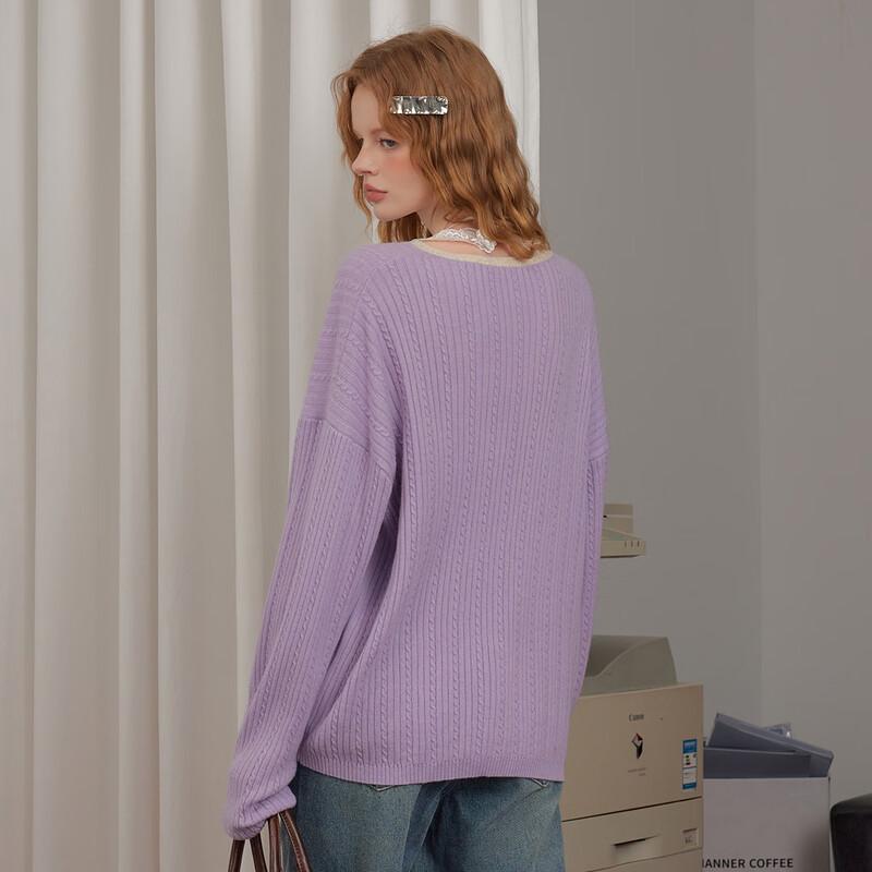 UNIFREE Women's Relaxed Off-Shoulder Knit Sweater