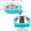 Crate Dog Bowl, Removable Stainless Steel Coop Cup Hanging Pet Cage Bowl Water Food Feeder for Dogs Cats Rabbits Puppy