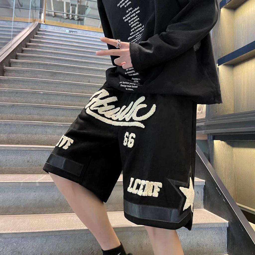 Мужские модные вышитые летние шорты - стили хип-хоп, ретро, японский и гонконгский