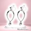 Серьги для прокола кубические серьги из смолы Miyabi Grace Miyabi Grace женские, серьги без отверстий, популярные, элегантные, формальные, для взрослых, сверкающие, безболезненные,