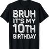 Бро, это мой 10-й день рождения, подарки для мальчика, 10 лет, смешная футболка на день рождения