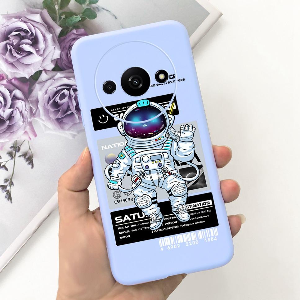 Модный дизайн Чехол для Xiaomi Redmi A3 4G Бабочка Милый Кот Мягкий Силиконовый Задний Чехол для Redmi A3 A 3 6.71" Бампер Чехол для Телефона