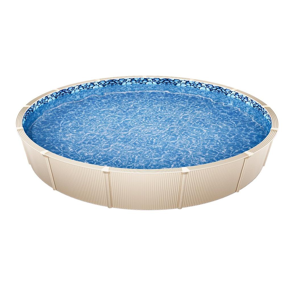 Round Pool Liner 24ft Unibead Style Pool Liner 52in Wall Height