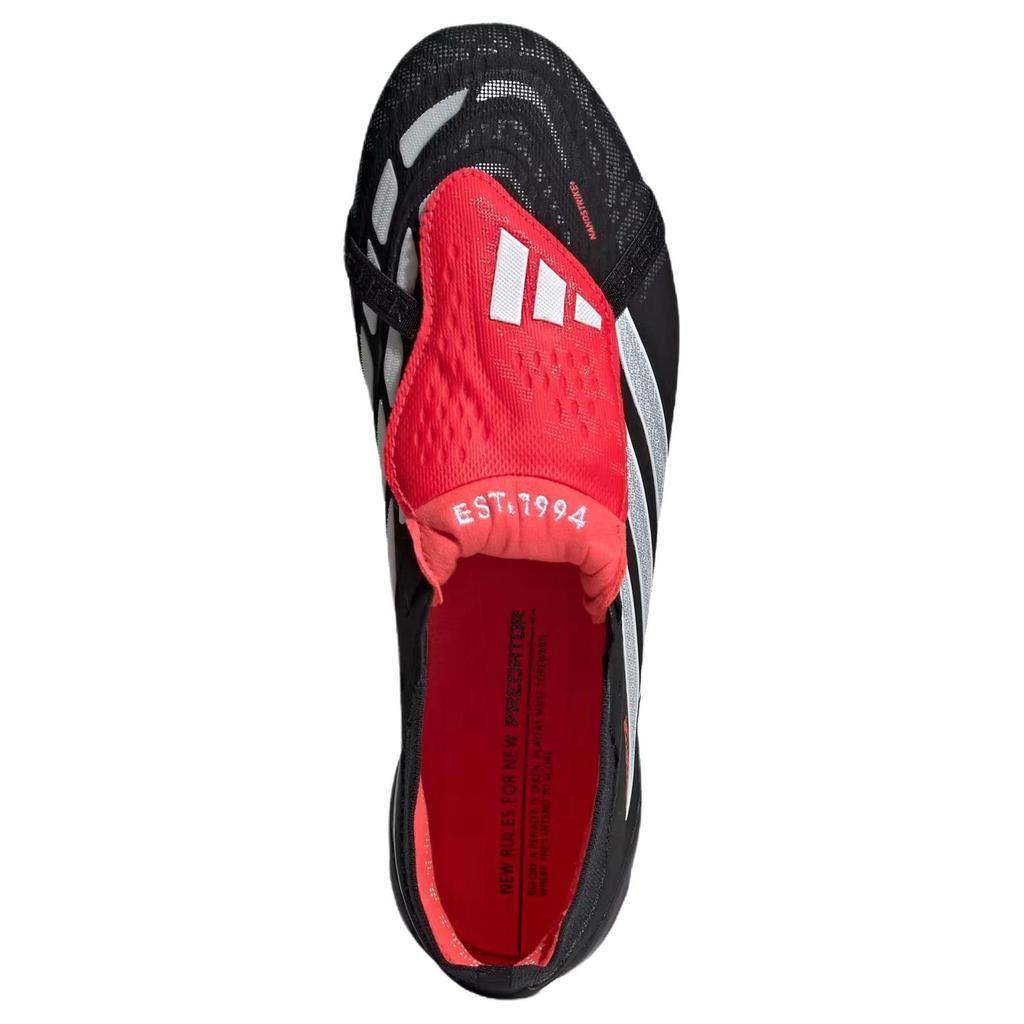 adidas Predator Elite Складной язычок AG Черный Core Белый Cloud Яркий красный Унисекс Кроссовки KI6296