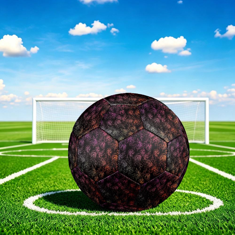 1pc Floral Night Size 5 Soccer Ball Professional Match Training Football Indoor &Outdoor Sports Ball Lightweight Durable m6559