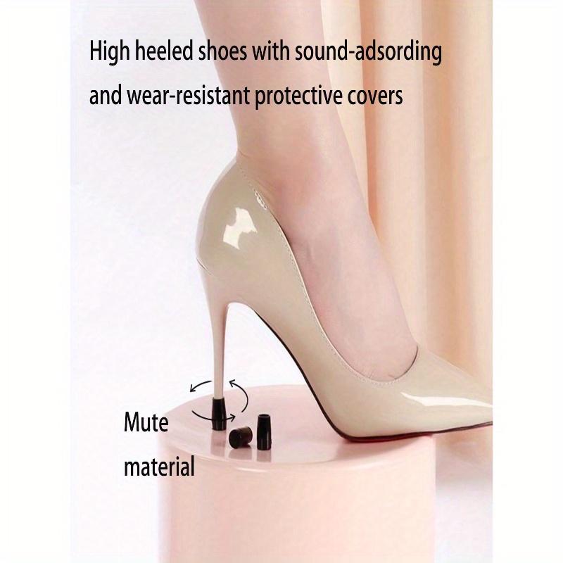 1 пара протекторов для высоких каблуков, сменные набойки для шпилек, тихие полоски против шума, износостойкая накладка для ремонта каблука, защита подошвы