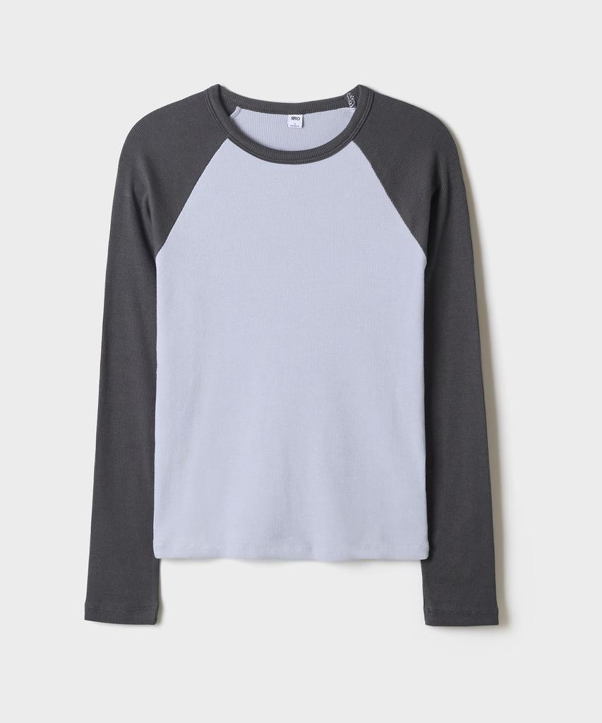 SPAO Реглан в рубчик с длинным рукавом_Splwg49G04