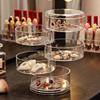 Transparent Storage Box Dust Proof And Waterproof Large Capacity Rotatable Jewelry Hairpin Jewelry Cosmetics Storage Box