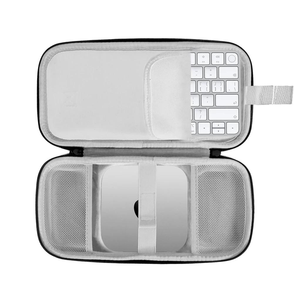 Жесткий чехол для Apple Mac Mini M4/M4 Pro, сумка для хранения корпуса компьютера, органайзер для клавиатуры, портативный защитный жесткий кейс для переноски