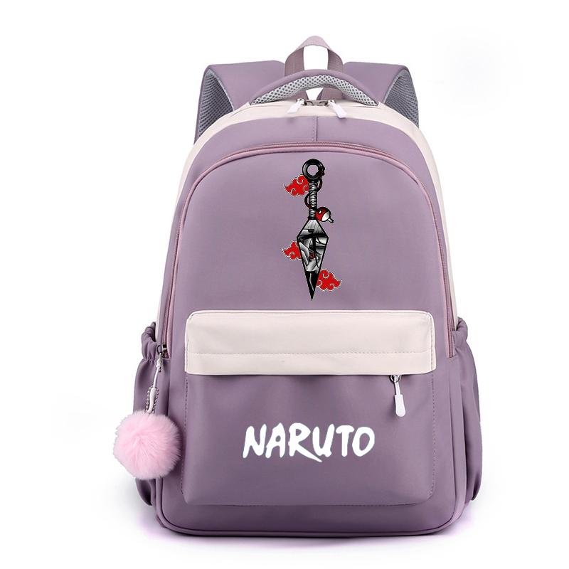 Аниме Наруто, нейлоновый милый мягкий рюкзак, школьная сумка для девочек-подростков, повседневная сумка для книг, мужская и женская дорожная сумка для отдыха