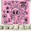 Karol G Wall Tapestry Aesthetic Wall Hanging Printed Fabric Blanket Decorative Tapestries for Bedroom Living Room Home Decor