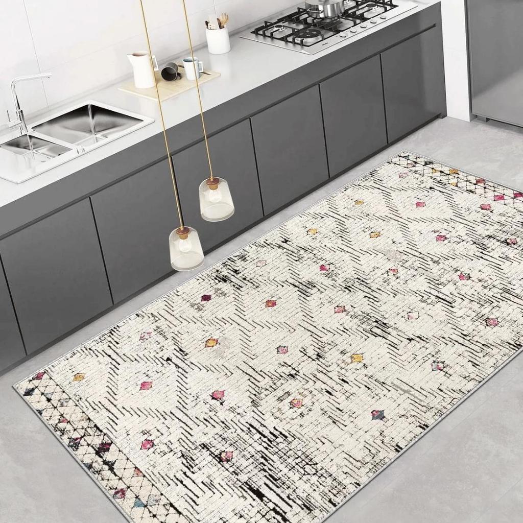 Нескользящая ковровая дорожка с этническим узором, моющийся ковер для прихожей, аутентичная дорожка, мягкий ковер для гостиной
