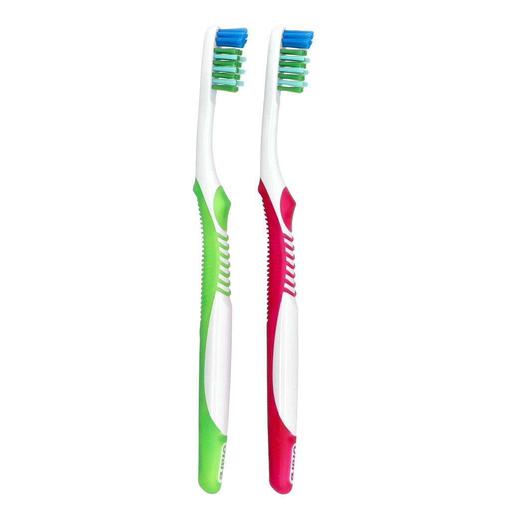 Oral-B Зубная щетка Bacteria Blast, средняя, 2 зубные щетки