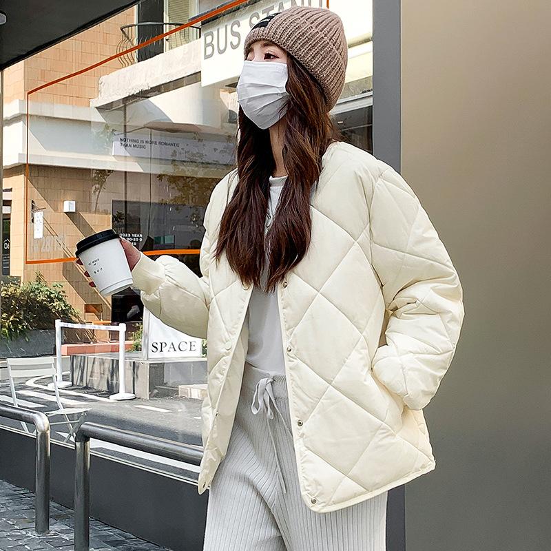 Утепленные теплые парки для женщин, осенне-зимняя винтажная куртка с длинными рукавами и круглым вырезом, модные повседневные шикарные пальто большого размера