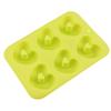 6 Cavity Heart Shaped Donut Mold Silicone Non-stick Baking Tray  Reusable Folded Donuts Maker Colorful Soft Dessert Making Tool