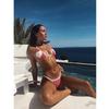 Женские купальники Push Up Micro Bikini Set Love Printed Swimwear Bathing Brazilian Biquini