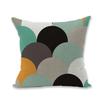 Luxurious Green Geometry Cotton Linen Pillow Case Cushion Pad For Bed Sofa Car Office Decor