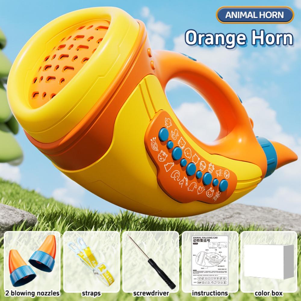 Interactive Animals Rally Horn Toys 30-Sound Lung Capacity Exerciser  Toddler Educational