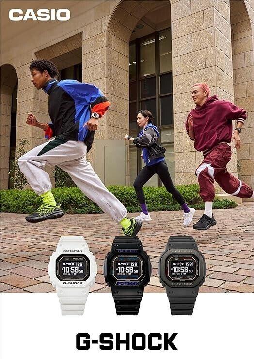 Casio G-SHOCK G-SQUAD DW-H5600-7JR Спортивные цифровые мужские часы с Bluetooth, ЯПОНИЯ