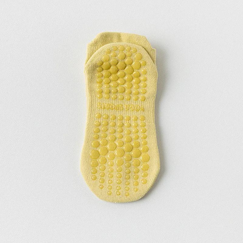 Сетчатые дышащие носки для йоги, женские хлопковые короткие короткие носки для тренажерного зала, фитнеса и танцев, профессиональные нескользящие носки для пилатеса