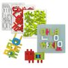 MOJIBLOCK Hangul Blocks [Plus Pack 3 Colors (Red, Green, White)] First Korean Language Learning with Hangul, Educational Toy, Korean Language