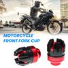 1 Pair Universal Motorcycle Frame Slider Aluminum Alloy Shock Absorber Cup Modified Electric Vehicle Front Fork Cup Falling Crush Protector