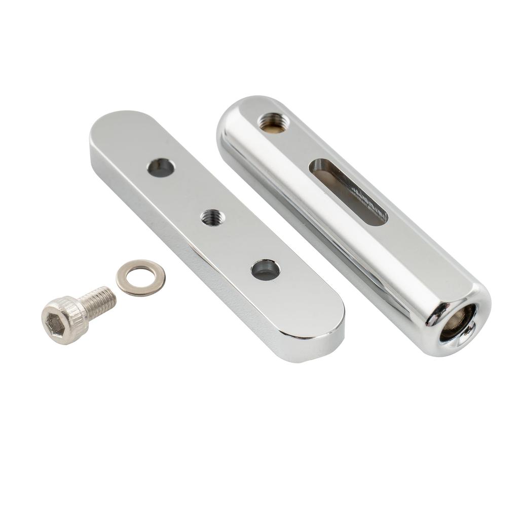 Musiclily Ultra Латунный Одиночный Жесткий Бридж для Гитары с 6 Независимыми 10 мм для Электрогитары Хром Бридж, Седла, Широкий, Гитары,