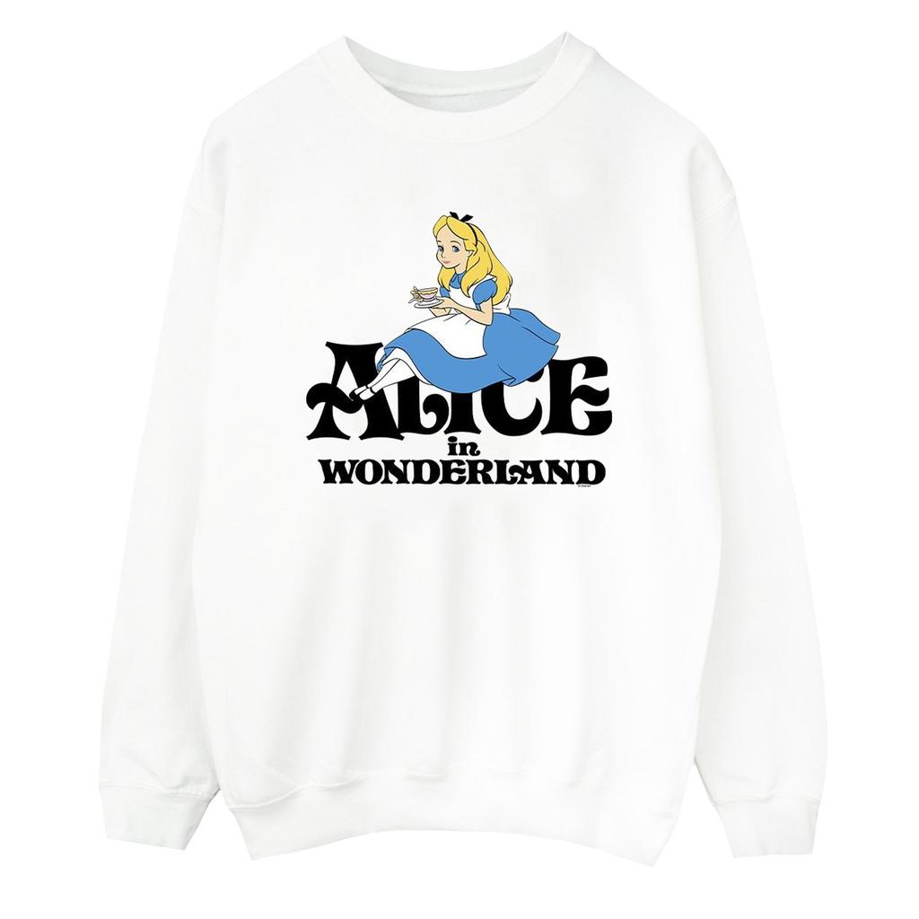 Disney Mens Alice In Wonderland Tea Drinker Classic Sweatshirt