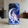 Censhin impact columbina Чехол для телефона Силиконовый черный Мягкий Для IPhone 17,16,15,14,13,12,11,SE,Plus Pro Max