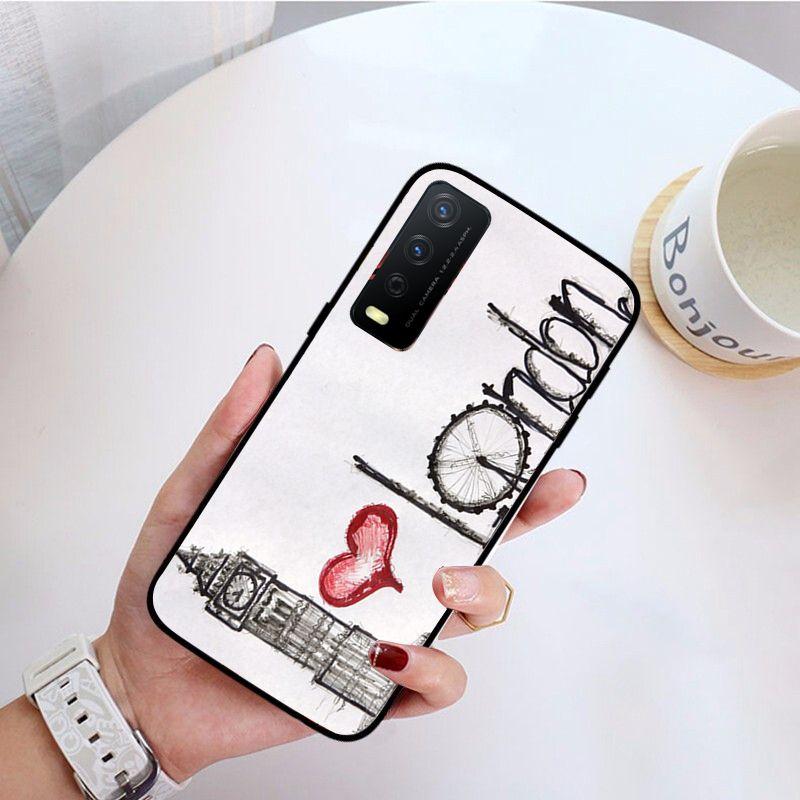 London Bus Funda Чехол для телефона для vivo Y31 Y30 Y33S Y11S Y12S Y17 Y20 Y20S Y21 Y21S Y1S Y53S Y15 Y19 Y91C V23 5G Чехлы coque