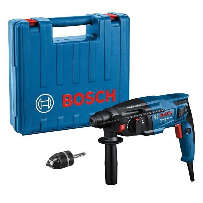 Perforateur-burineur SDS Plus 720W 2,0J GBH 2-21 (mandrin automatique) en coffret standard - BOSCH - 06112A6001