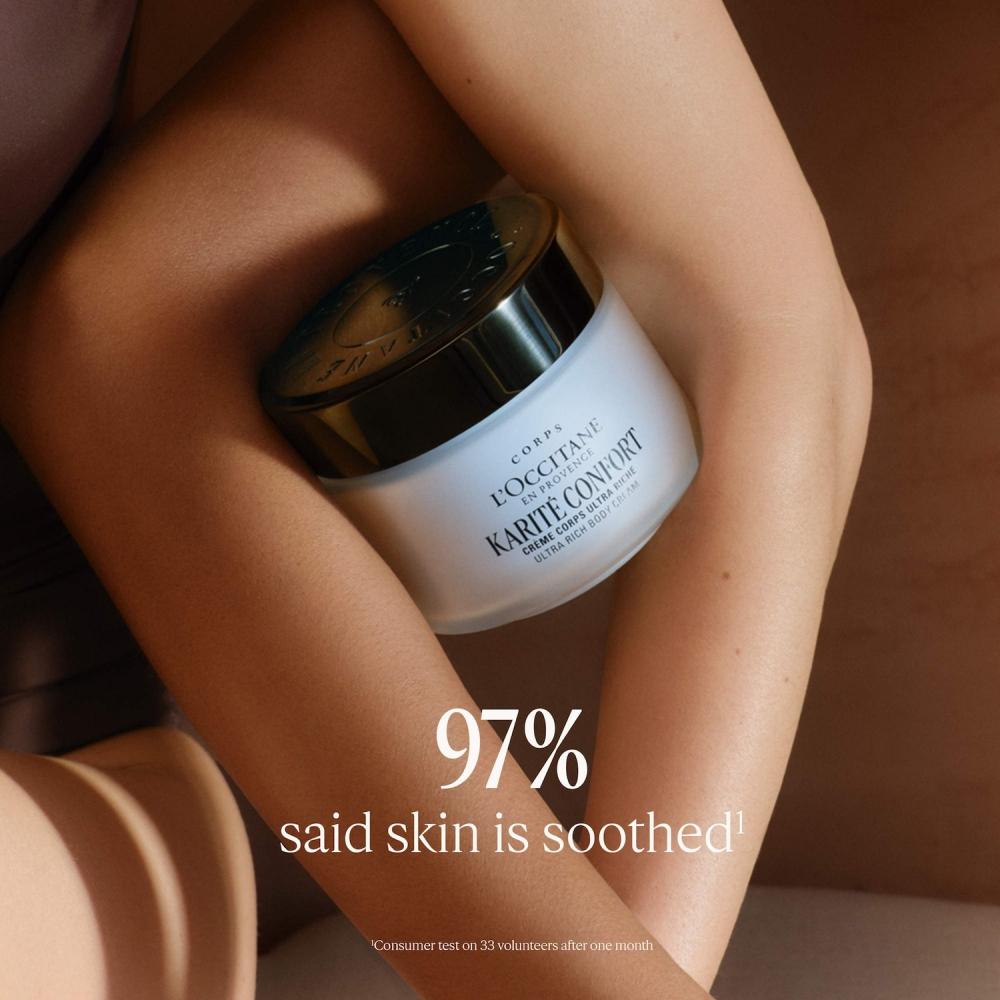 L Occitane Soothing Karit  Confort Shea Butter uLtra Rich Body Cream 6.9 Oz 200 mL